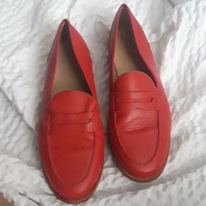 Red J.crew flats
